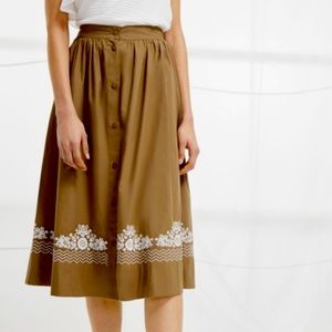 French connection midi skirt